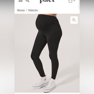 Pact maternity leggings with pockets